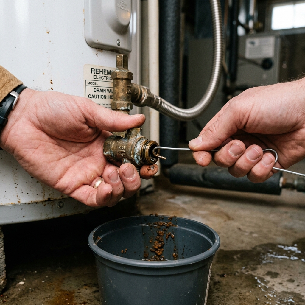 How to Unclog a Water Heater Drain Valve